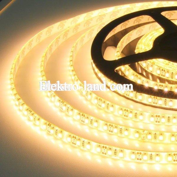 Светодиодная лента теплый белый цвет B-LED 3528-120 R IP65 герметичная, 1м